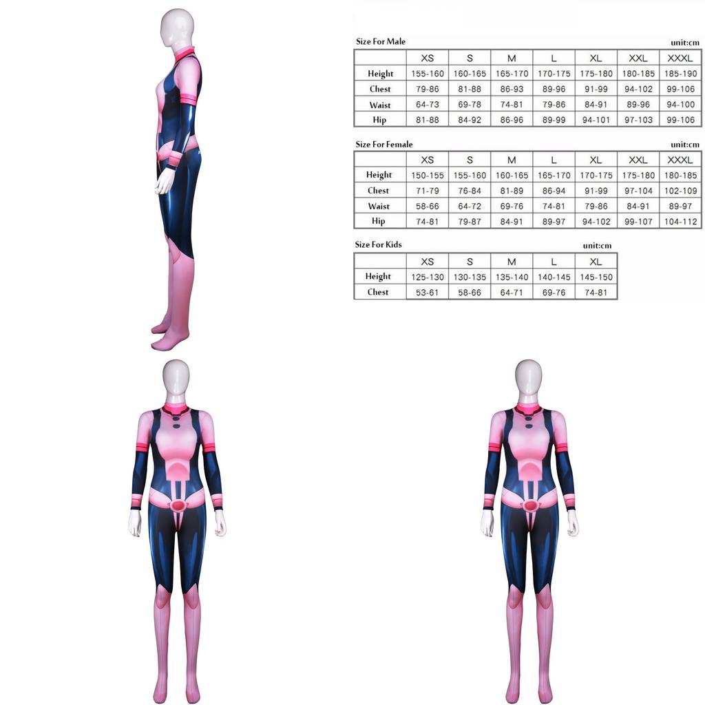 Mein Boku No Hero Academia Ochaco Uraraka Body Jumpsuit Premium Qualität Anime Cosplay Kostüm Für Fans