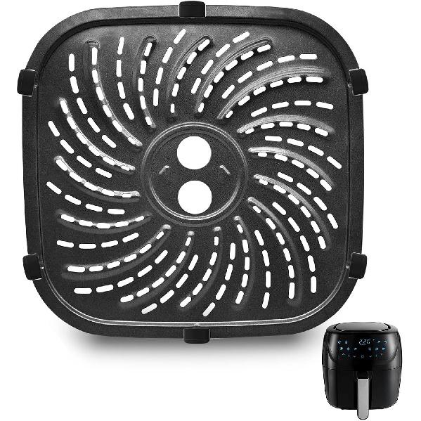GWY Air Fryer Accessories for PowerXL Vortex Pro 8 QT Air Fryer, Oval Nonstick 10  *10  Air Fryer Replacement Parts Tray Basket Grill Pan Grill Plate 8QT