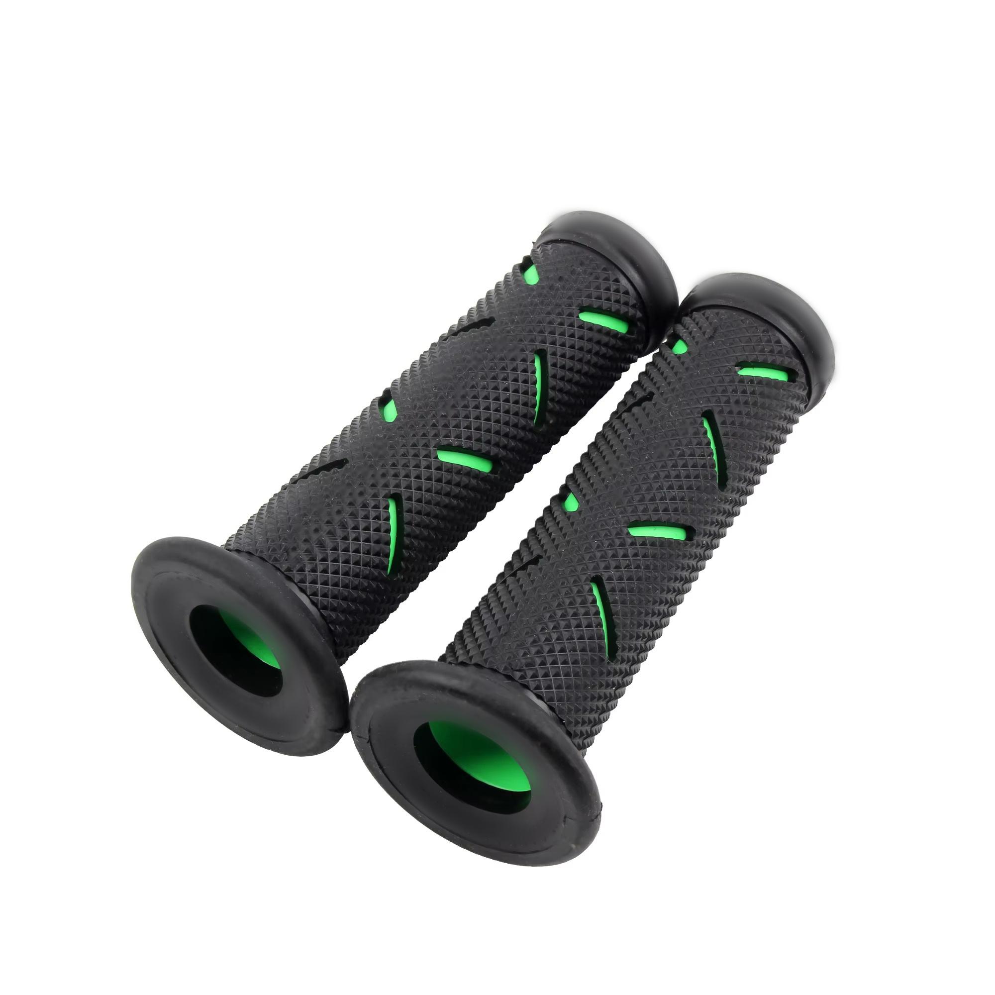 22mm Motorcycle Grips Handle Rubber Anti-slip For Honda Suzuki Ducati Benelli Dirtbike Motocross Scooters Moped Accessories армия зеленый