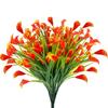 Künstliche Calla-Lilien, Strauß, realistische Kunstblumen, UV-beständig, Kunst-Calla-Lilien für Blumenarrangements in Vasen im Innenbereich, Dekoration für den Außenbereich, 10 Stück