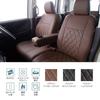Clazzio Seat Covers for 140 Series Clazzio Diamond Brown X Ivory Stitch Porte/Spade ET-1042 [16ETB1042N]