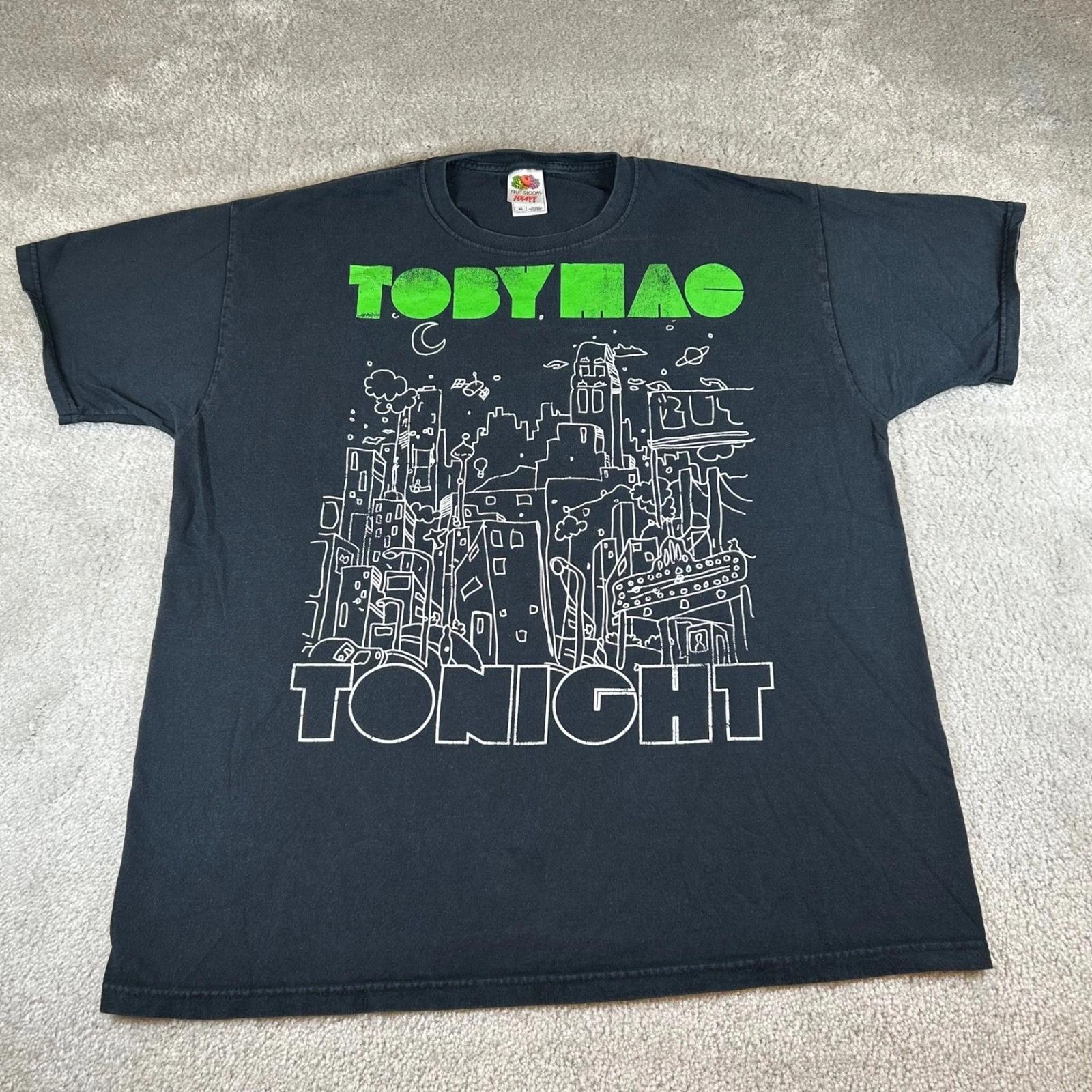 Vintage TobyMac Tonight Concert Graphic Tour T-shirt Men s XL Black Rock Jesus 4XL