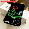 2DFlat Green Grinch Hand Holding Red Ornament All inclusive film hard phone case, compatible with iPhone 18 Pro Max 17 16 15 14 13 12 11