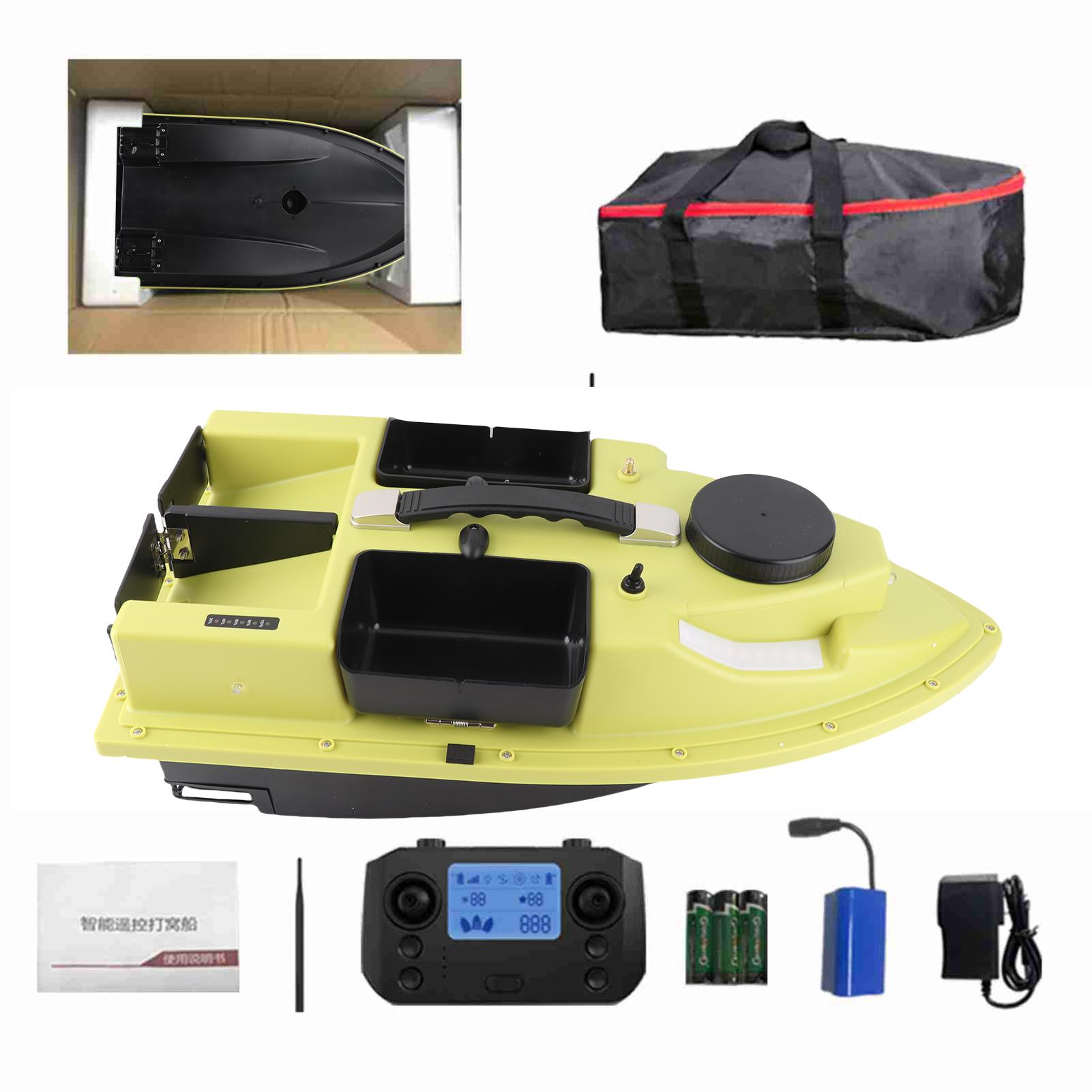 

rc bait boat fishing feeder boat Fishing Bait Boat Intelligent LED Light 2KG Load Rechargeable Remote Control Fishing Bait Boat