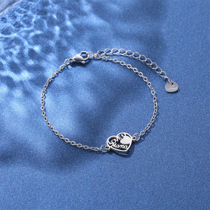 

Hip Hop Hollow-Out Bracelet With South American Daisy Tree Of Life Dragonfly And Heart Design