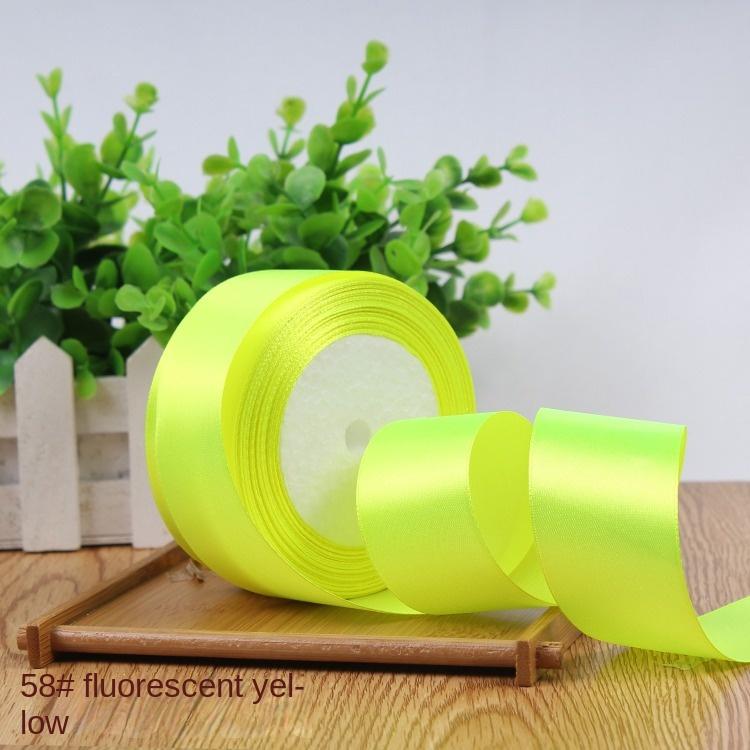 25Yards/Roll 40mm Satin Ribbons DIY Bow Handmade Gift Packing Artificial Silk Roses Crafts Supplies Sewing Accessories Material