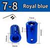 Burgundy/Sky Blue/Royal Blue Aluminum Alloy Colored Coupling Length:25mm Specification:3~10 Full Series Rigid Coupling Set Screw