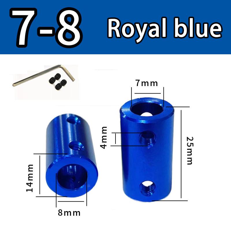 Burgundy/Sky Blue/Royal Blue Aluminum Alloy Colored Coupling Length:25mm Specification:3~10 Full Series Rigid Coupling Set Screw
