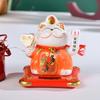 Gatto Portafortuna Automatico Solare che Agita Ornamento Vivido e Carino per la Casa la Scrivania per Donne Uomini Arredamento per la Casa l'Ufficio