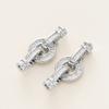 1/2Pcs/Pack 14/18K Gold Plated Inlaid Zircon Connector End Caps Fastener Clasps for DIY Jewelry Bracelet Making Accessories