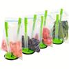 2pcs of Baggy Racks, Freezer Bag Support Stands, Adjustable Food Storage Holders, Plastic Holders for Food Prep Bags/Zip Lock Bags, Ideal for Meal