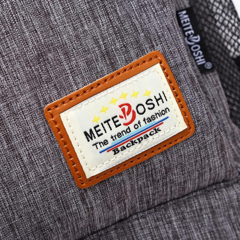 Schoolbag new backpack, British Oxford cloth flip solid color backpack outside casual sports bag wholesale
