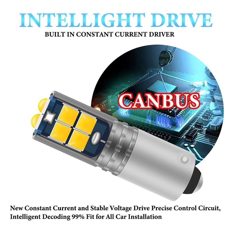 2 STÜCK BA9S LED Glühbirne T4W BAX9S BAY9S H21W H6W H5W Super Helle LED Auto Nebelschlussleuchte Kennzeichen Parken Rückfahrleuchte
