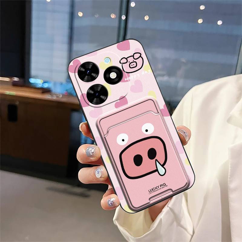 Card Sleeve Full Wrap Phone Case For Tecno Spark Go 2024/Spark20C/BG6/POP8 Graffiti Waterproof Silicone Anti-knock TPU