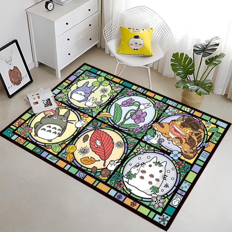 Animal T-Totoro Cartoon Door Mat Entrance Non-slip Washable Kitchen Carpet Living Room Hallway Rug Bathroom Door Mat Home Decor 40x60cm
