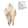 Halloween Ghost Pendant, Heart Hand Gesture Cloaked Ghost Messenger Statue, Luminous Eyes Light Up, Halloween Outdoor Lawn Ornament, Haunted House