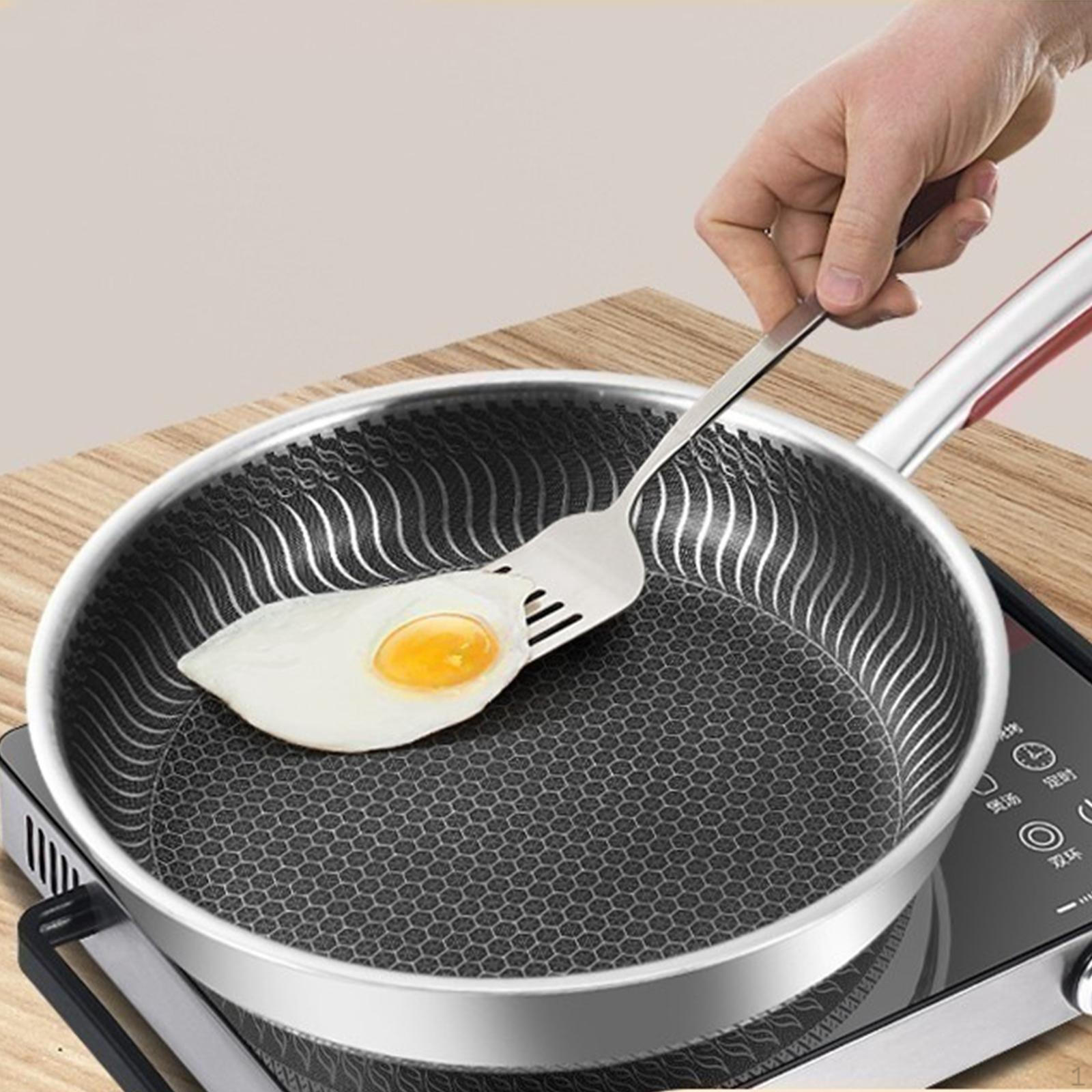 

Сковорода из нержавеющей стали с выпуклым днищем без крышки, электрические антипригарные газовые варочные панели, легко собрать