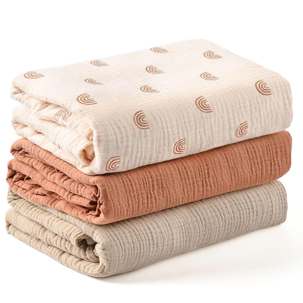 Newborn Muslin Swaddle: Soft, Breathable Blanket for Wrapping, Burping & Bathing - Perfect Baby Gift