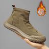 Martin Stiefel 2025 Winter neue Herren High-Top Trend vielseitige Arbeitsschuhe Baumwollschuhe Retro kurze Stiefel Samtstiefel