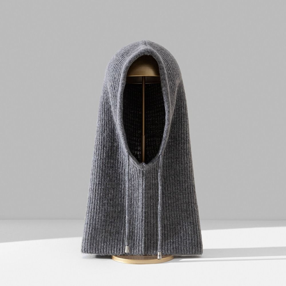 Hooded Balaclava Hat Drawstring Dual-Purpose Pullover Cap Head Hooded Hat  Winter Outdoor