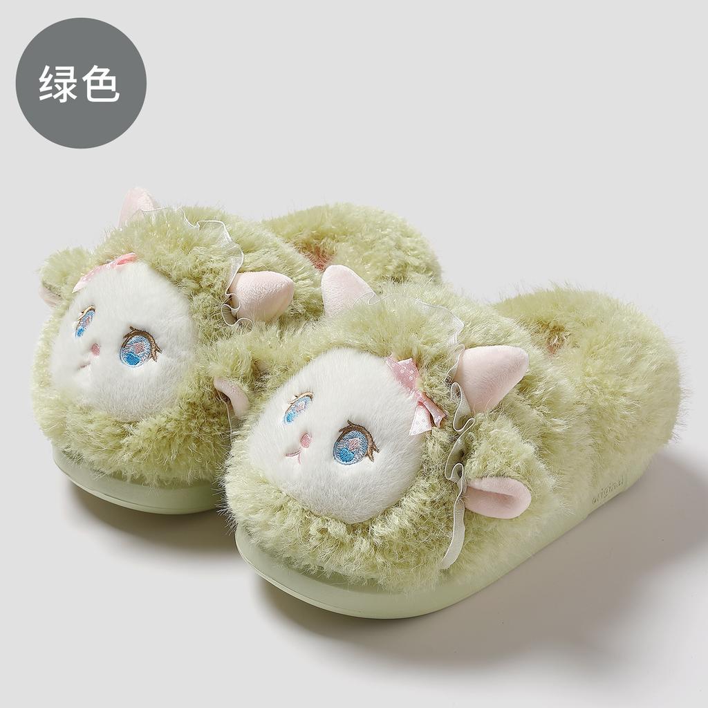 Cute Bag and Cotton Slippers 2025 New Autumn and Winter Indoor Home Plush Slippers Winter
