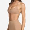 CSB Same Style Summer New Beauty Back Sports Underwear Sexy Halter Top Shorts Fitness Suit Women