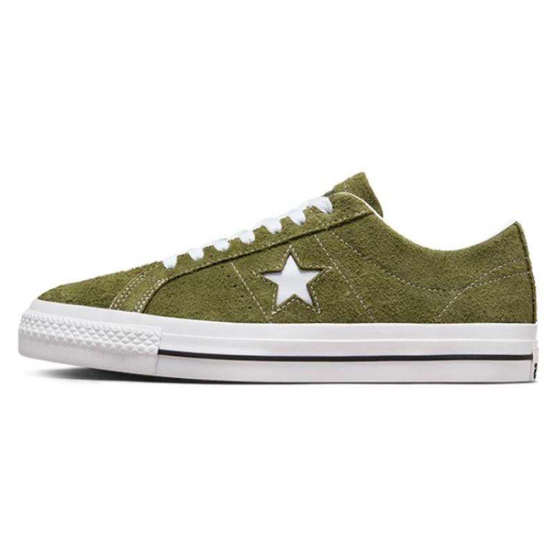 

Converse One Star Pro Leather Trendy Casual Non-Slip Resistant Lightweight Low-Top Board Shoes Unisex Green 47.5