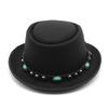 Wind Small Round Hat Hat Rivet Woolen Hat Men And Women Outdoor Travel Mountaineering Tibetan Top Hat