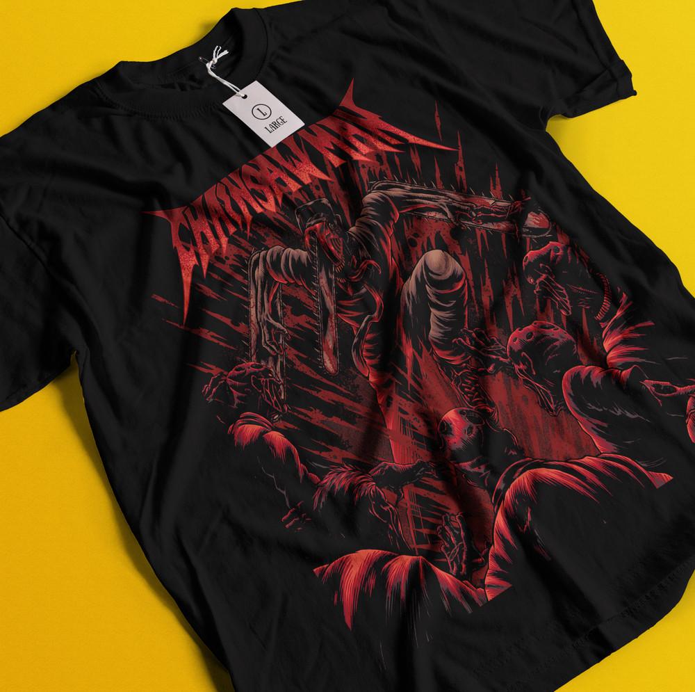 

Chainsaw Man POWER T-Shirt Asa Aki Anime Denji Shirt Makima Tshirt All Size Tee 2XL