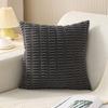Durability Corduroy Cushion Cover with Invisible Zippered Close Enhances Any Decors Styles Standard Size 45x45cm
