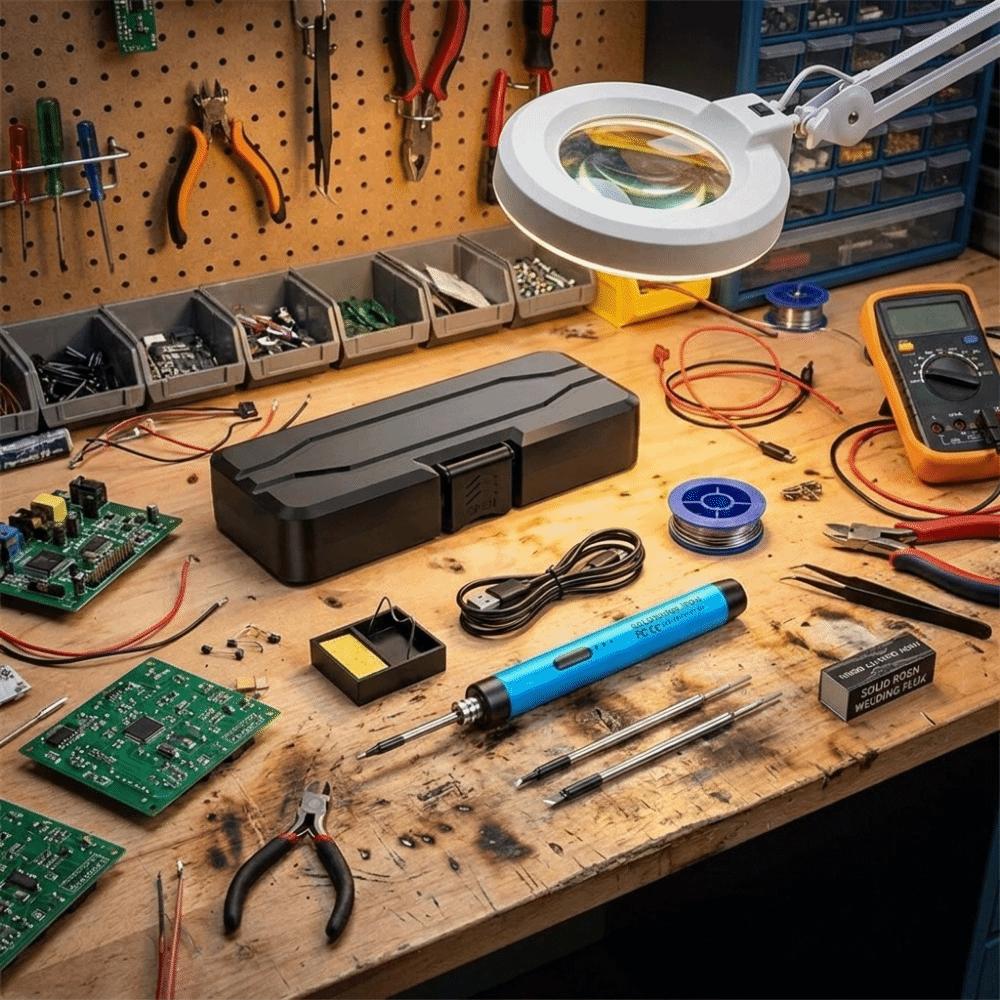 Adjustable Temperature USB Soldering Iron Set Welding Pen  for DIY Electronics Repair