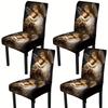 Holiday Print Stretch Chair Cover for Dining, Hotel, or Garden Chairs, Single Piece