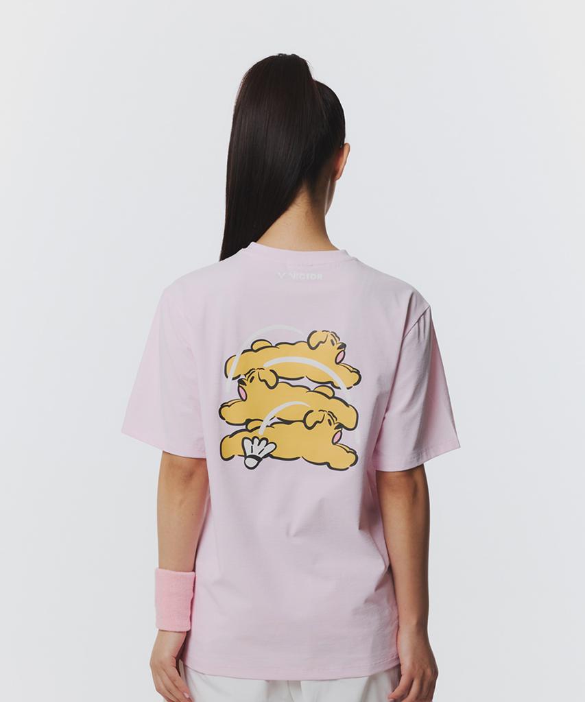 Bigteo Happy Shuttle Badminton Unisex Oversized T-Shirt (Vt26Ato207U)