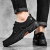 Mens Casual Hiking Shoes Leather Soft Bottom Walking Shoes for Men Luxury Comfortable Driving Shoes Plus Size 38-46