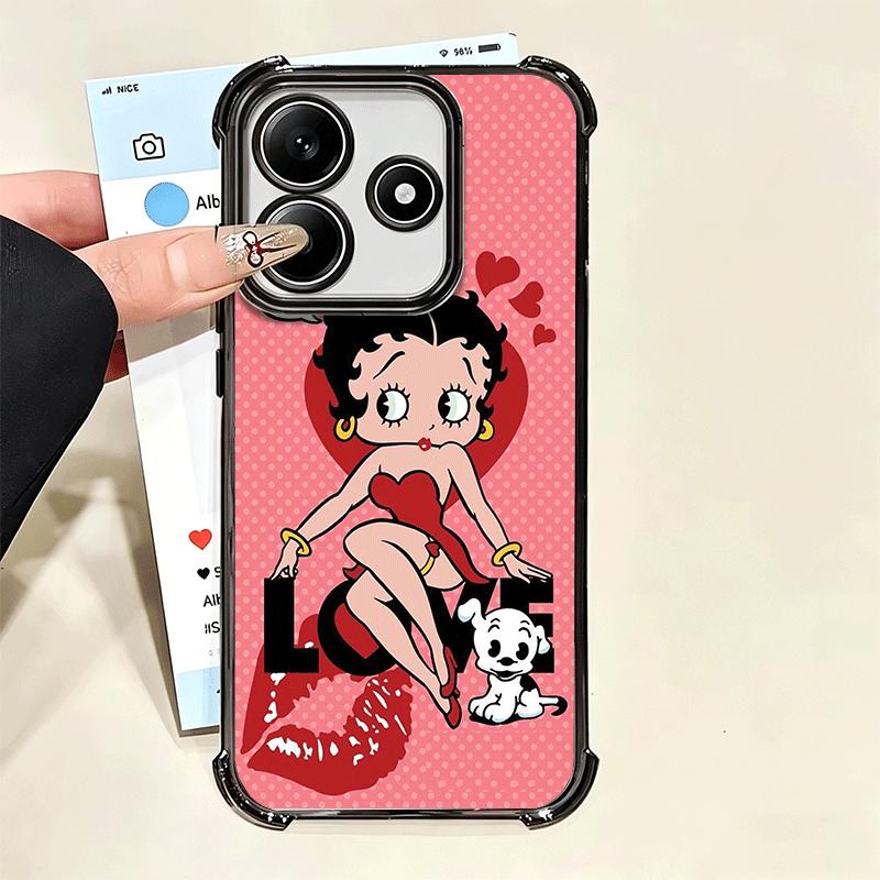 B-Bettys B-Boops Girl Soft Phone Case For Xiaomi Poco X7 X8 Pro Max X6 X5 X3 F8 Ultra F7 M8 M7 M5S Redmi 15C 15A 15 14C 13C 12C