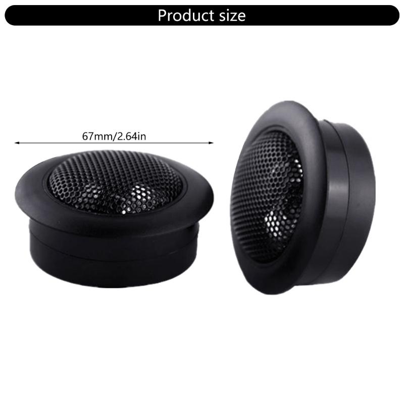 Clear Car Tweeter Speakers, Strong Materials, Reduced Magnetic Interferences for Music Enthusiasts and Professional 2pcs
