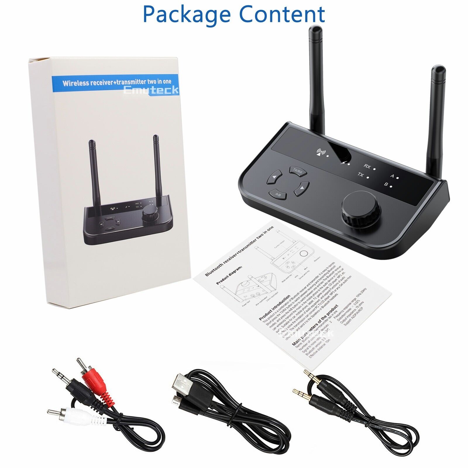 

PDTO Новый аудиоадаптер Bluetooth 3,5 мм AUX RCA Музыкальный приемник Беспроводной передатчик