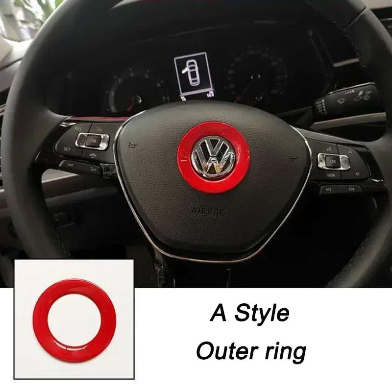 Pro VW Volkswagen Jetta MK5 Golf 3D ABS Dutý Středový Znak Volantu Auta Samolepka pro Volkswagen Passat MK6 MK7 CC Pol