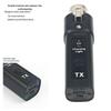 2.4G Wireless Grenade System: Wired to Wireless Capacitive Microphone with One-to-Two Transmitter-Receiver.