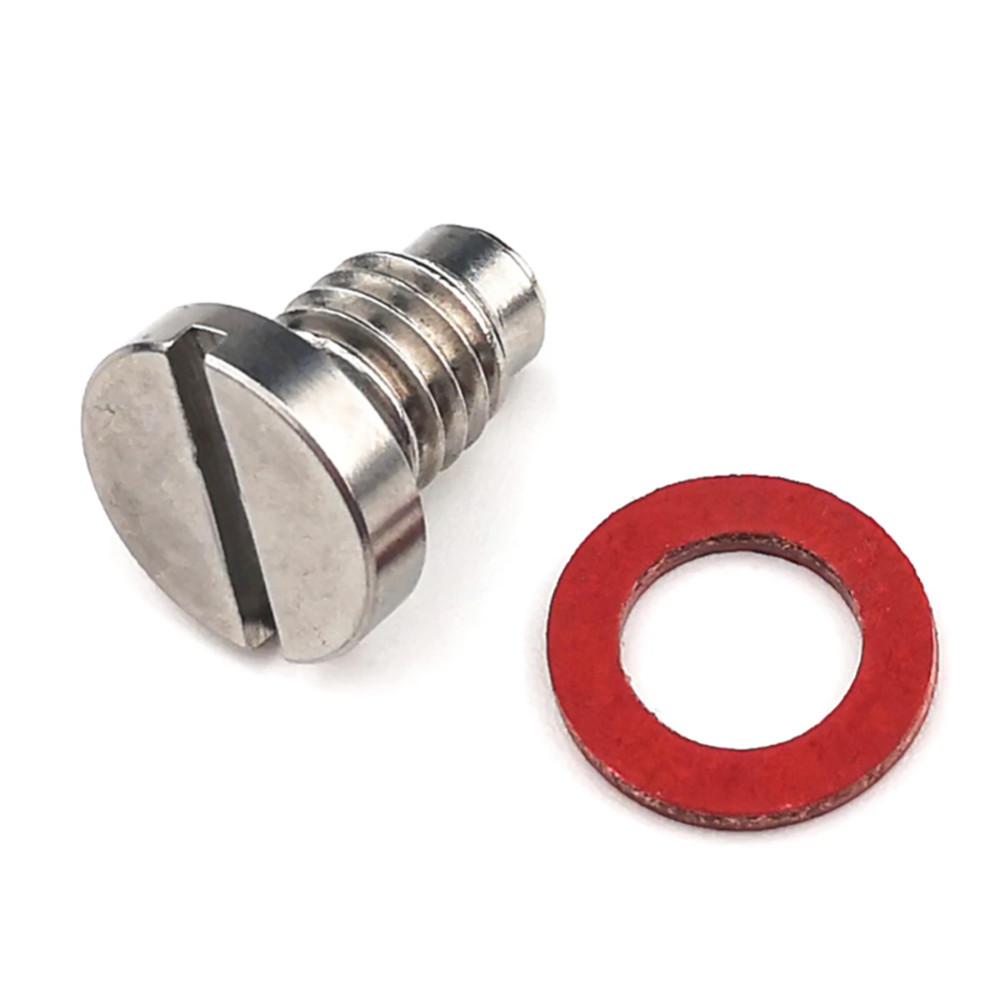 1Pc Magnetic Stainless Steel Plug Marine Screw With Red Seal Gasket For Yamaha Outboard Motor Engine Boat Parts 90340-08002