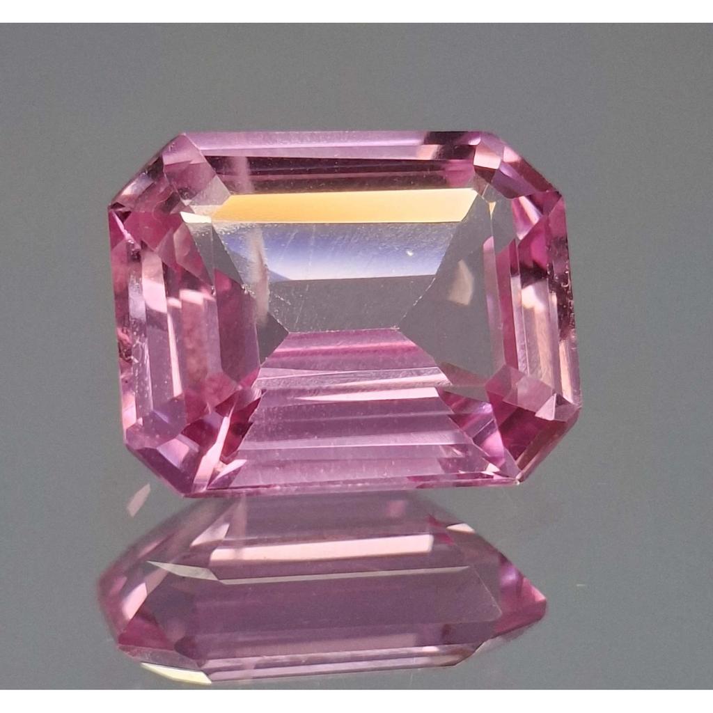 14-16 Ct Natural Light Pink Sapphire Emerald Cut Stunning Certified Gemstone