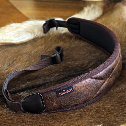 TOURBON Rifle Sling, 2-Point Sling, Adjustable (Brown)