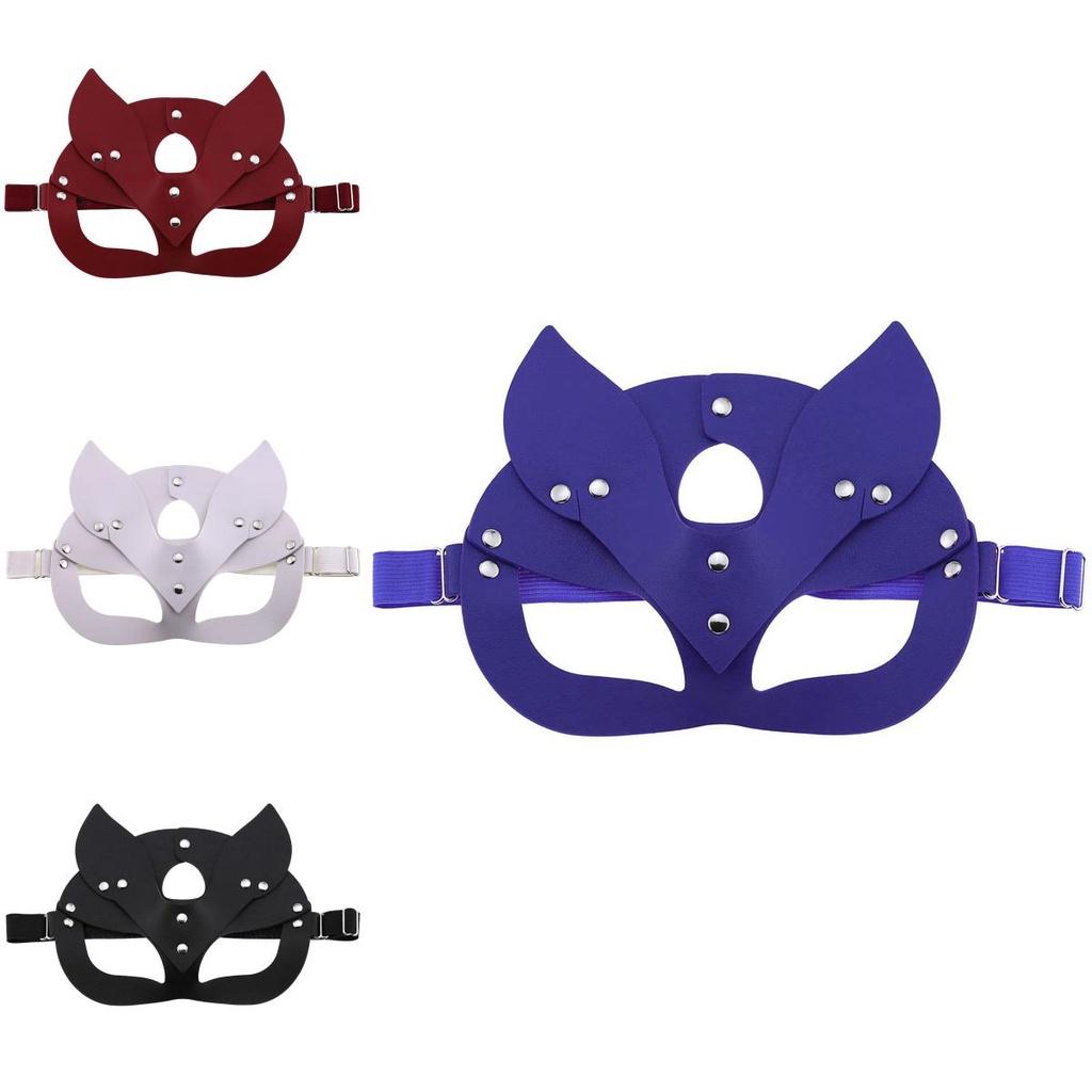 Elegant Fox Mask Made Of High-quality Pu Leather For Halloween Party And Masquerade