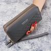 Simple Pu Leather Wallet for Women Tassel Coin Purse Card Holder Designer Women's Wallet Double Zipper Female Clutch Money Bags
