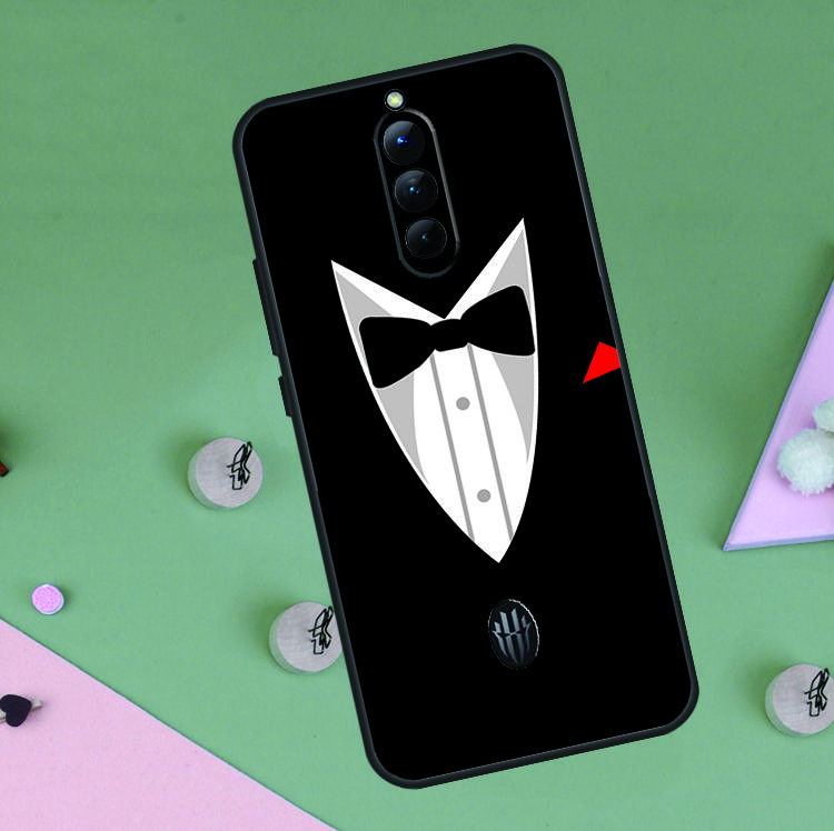 Man Suit Shirt Tie Case For Red Magic 9 8 10 Pro Plus 6 6S 7S 7 Pro 5G 6R RedMagic 9S 8S 10S Pro Plus Cover