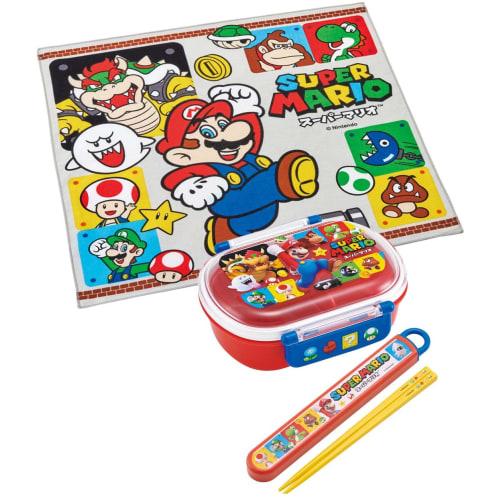 Skater Kids' Lunch Cloth, 43x43cm, Made in Japan, Super Mario 23, Boys' KB4