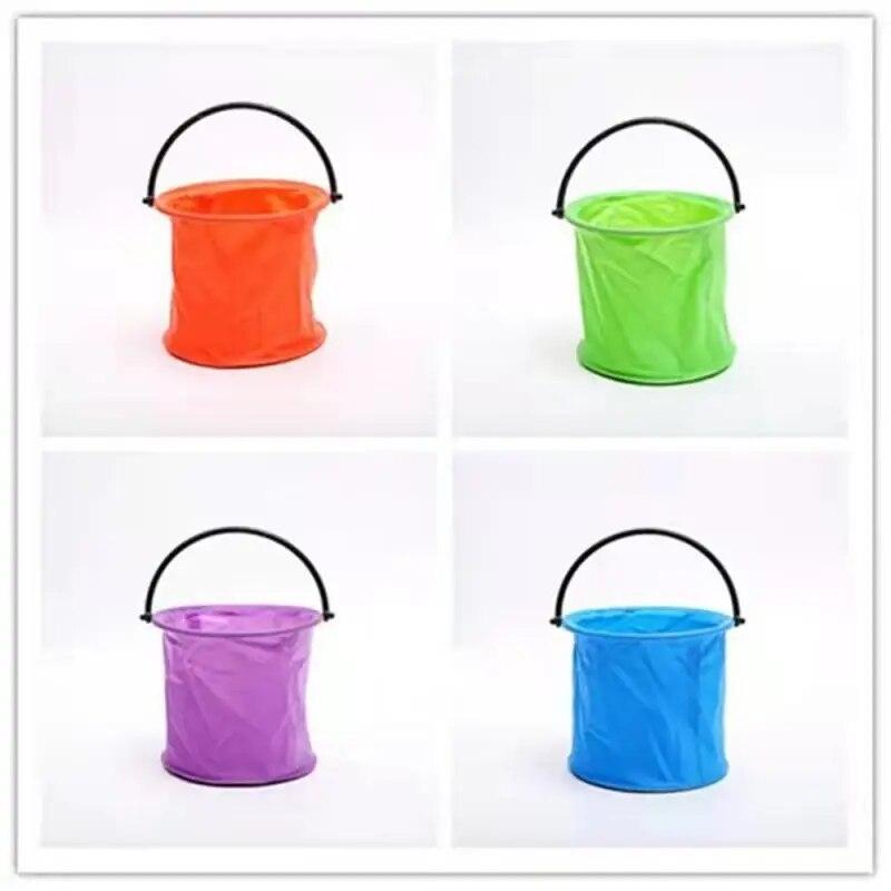 Catching Shrimp Bucket Waterproof Canvas Material Folding Design Simple Shape Outdoor Entertainment And Sports Fishing Supplies