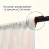 2-Piece 3D Printed Light-Filtering Thermal Curtains for Bedroom & Living Room with Noise Reduction and Rod Pocket