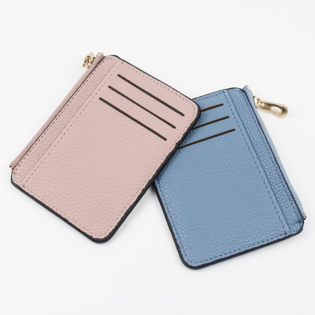 Zipper Card Bag Large Capacity Ultra-thin Simple Multi-card Change Bag
