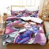 New Anime Dva Overwatch Bedding Set Duvet Cover Comforter Quilt Pillowcase King Queen Twin Size for Boys Girls Adults